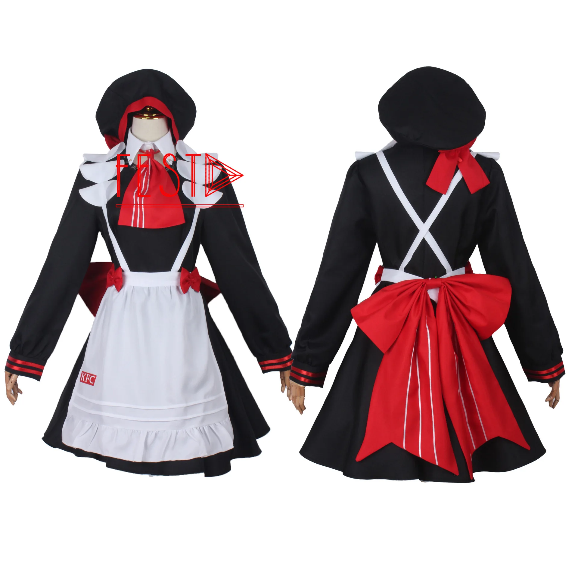 Костюм для косплея Game Genshin Impact Noelle парик Лолита официанта горничная короткий
