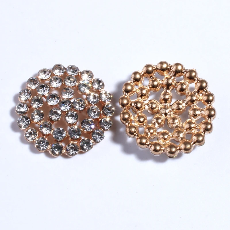 Модные круглые пуговицы для волос блестящие яркие аксессуары свадьбы с