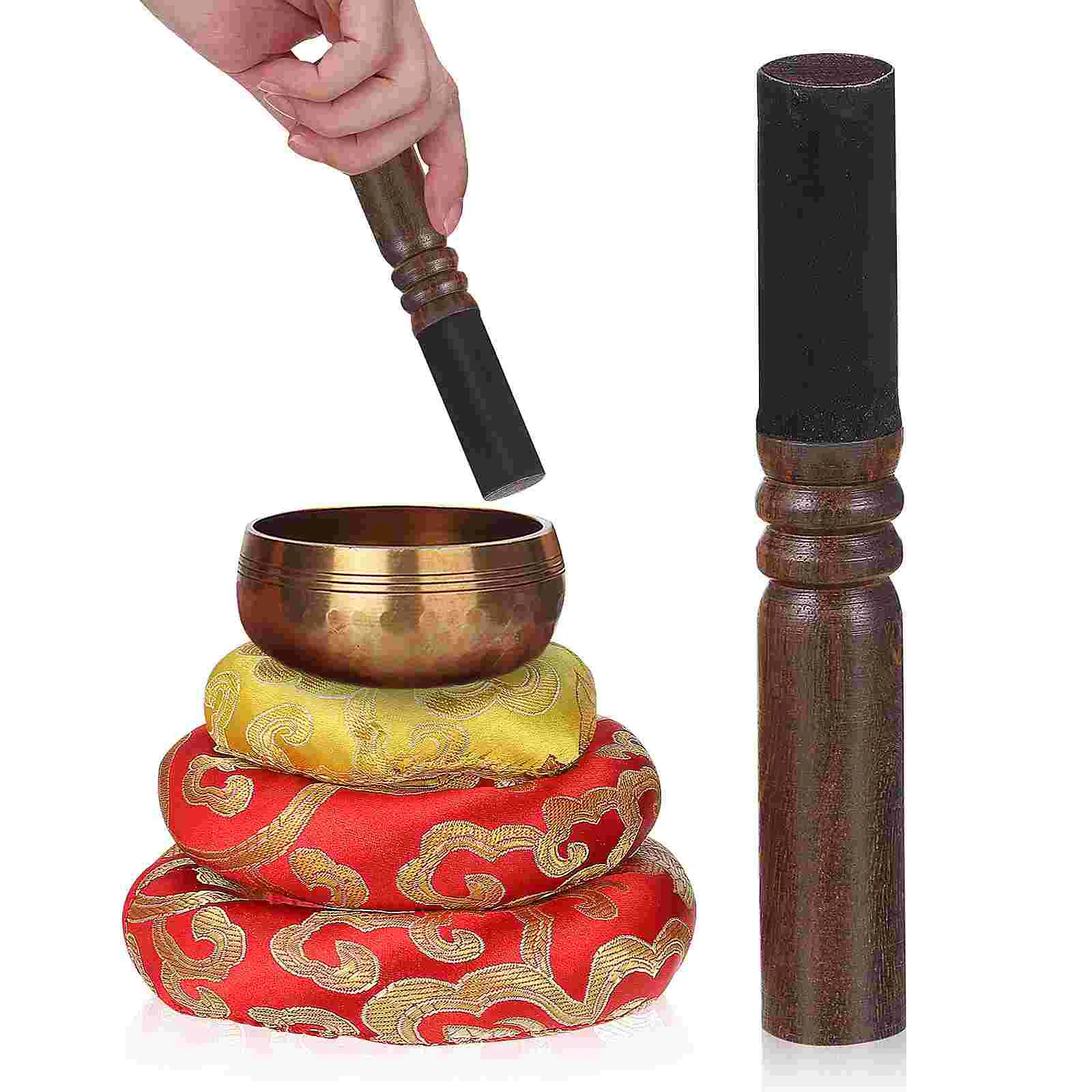 

3 Pcs Tibetan Singing Bowl Pad Tibetan Singing Bowl Pillow Singing Bowls Cushions Singing Bowl Pad Sound Bowl Cushion