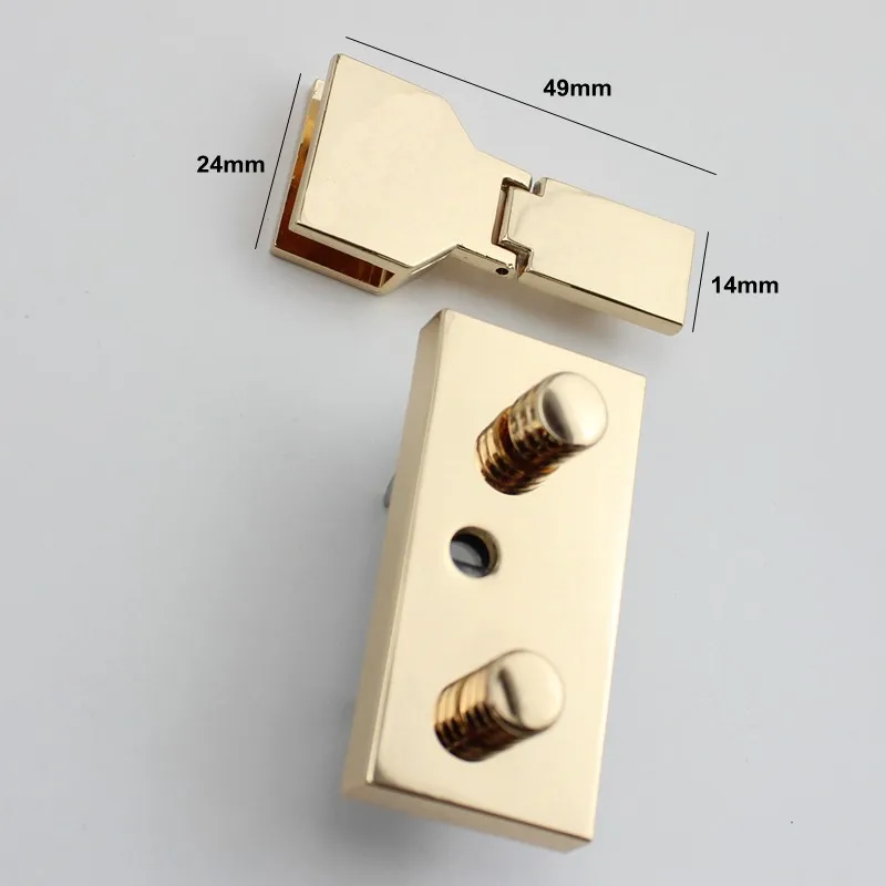 5sets 60*50mm High quality lock handmade woman bag making gunmetal pressed lock briefcase lock for genuine leather trunk lock