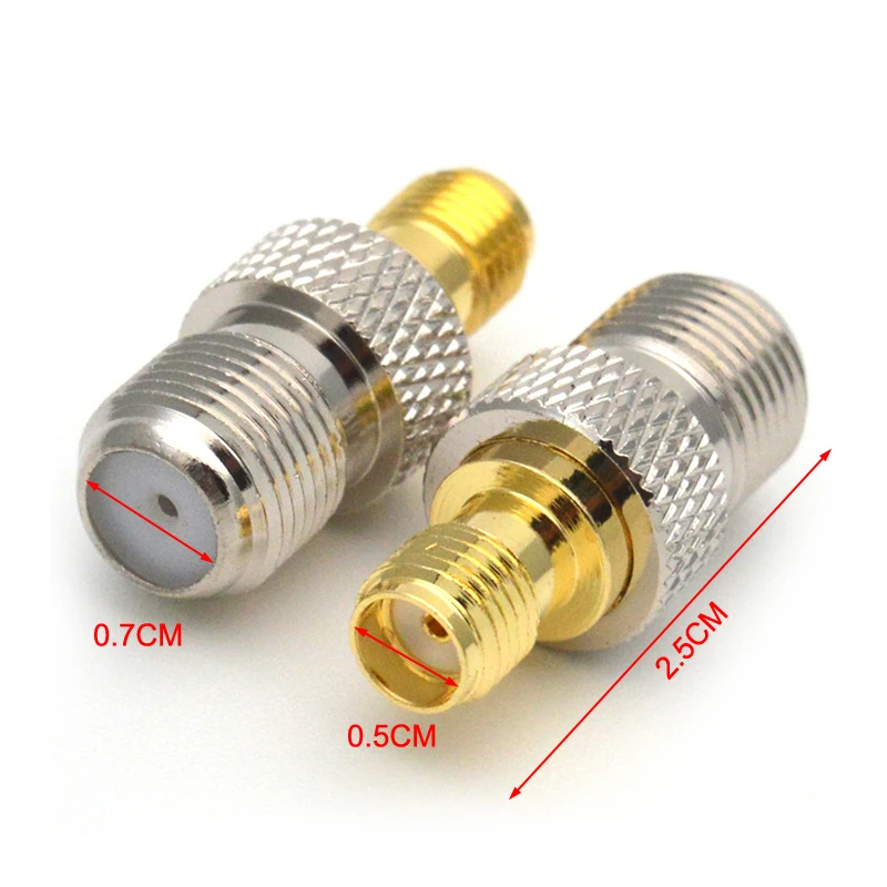 

1 шт. переходник для разъема F TV к SMA Male Plug Female Jack RF коаксиальный преобразователь между серии F-SMA Connector
