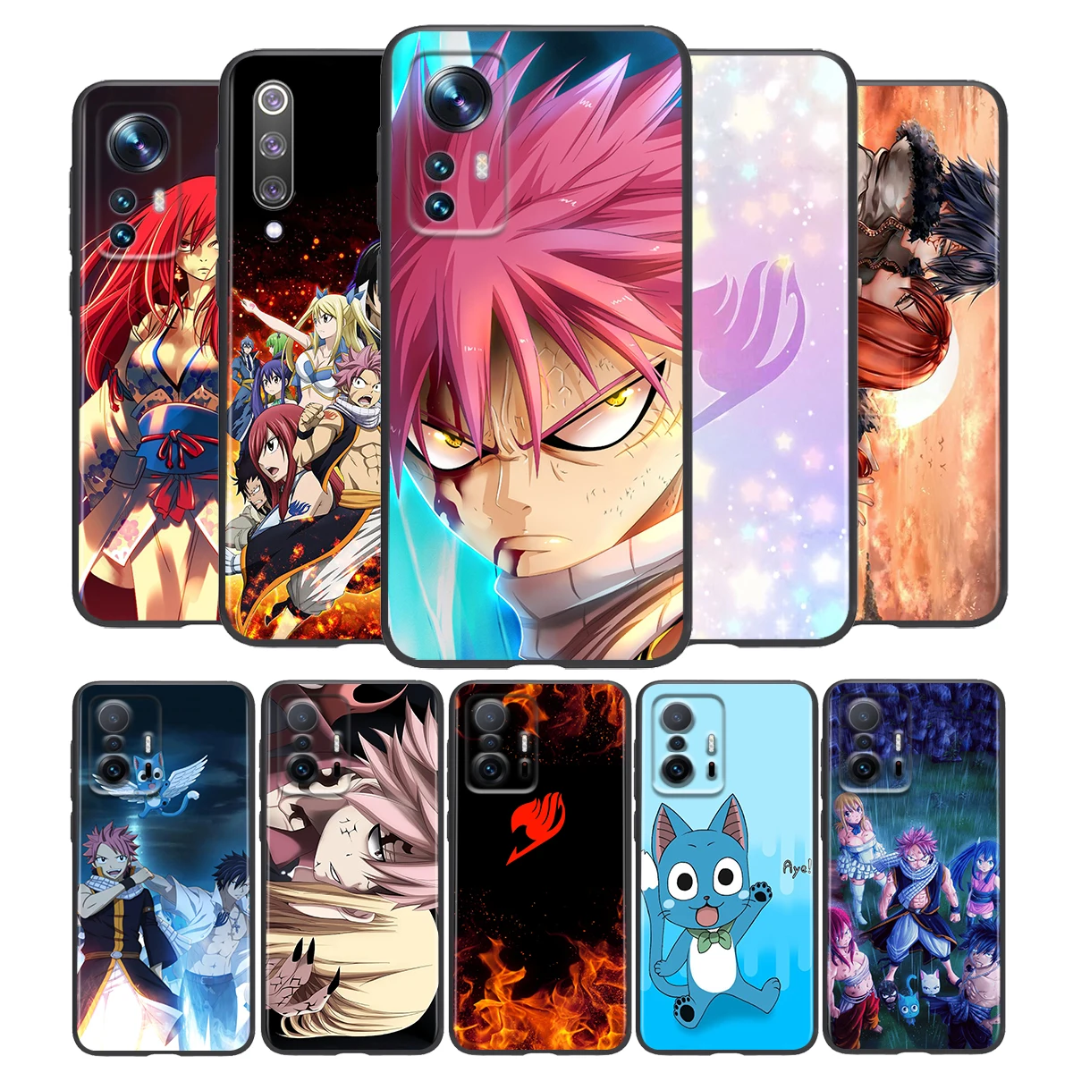 

Natsu Fairy Tail Silicone Cover For Xiaomi Mi 12 11i 11T 11 10i 10T 10 9 9T SE Lite Pro Ultra HyperCharge Phone Case