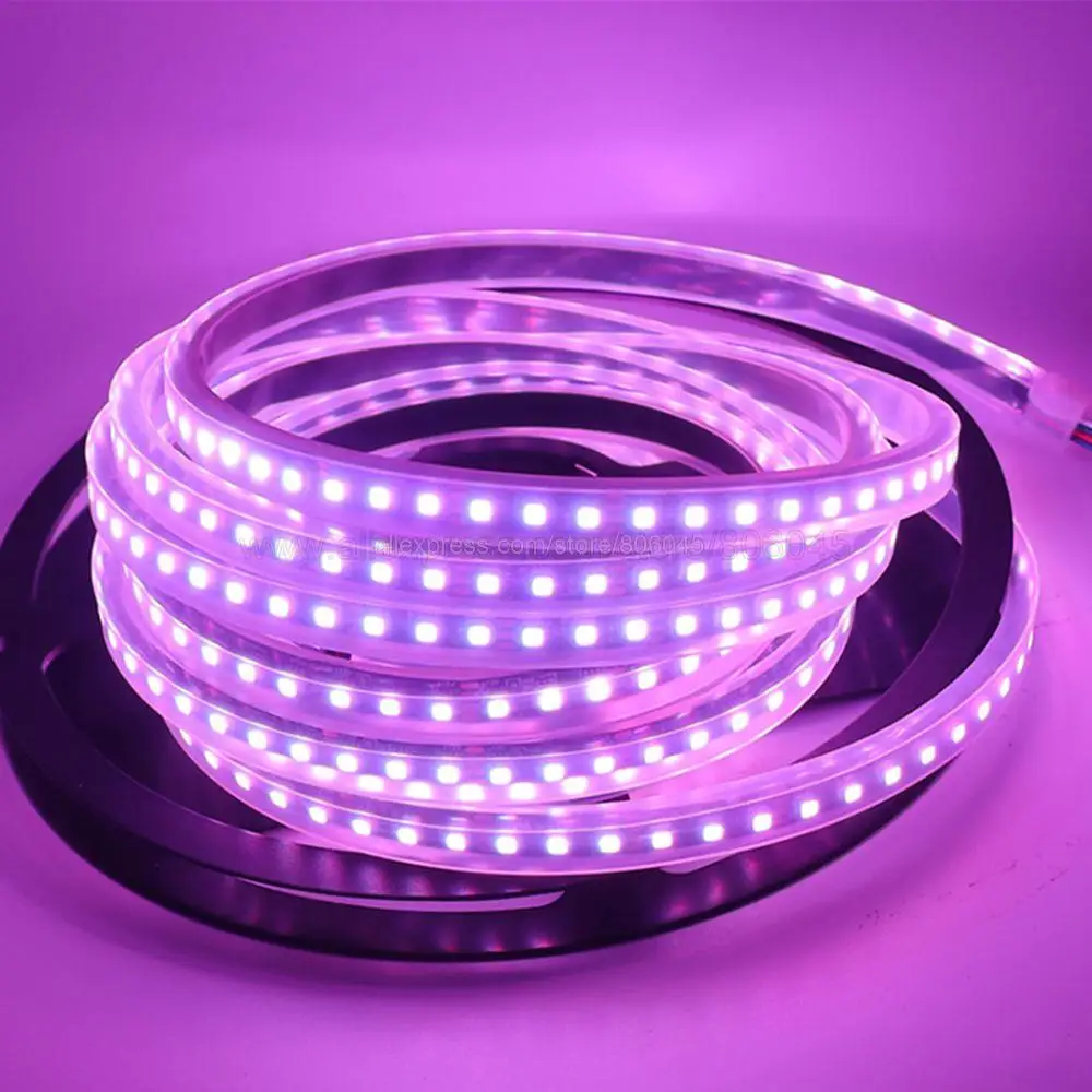 Гибкая светодиодная лента 5 м 12 В 24 постоянного тока 3535 RGB меняющая цвет гибкая
