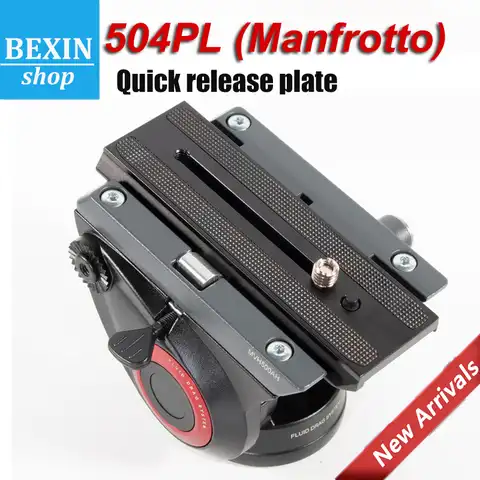 Manfrotto новая быстросъемная скользящая пластина для крепления камеры с винтом 1/4 дюйма с гайкой 3/8 дюйма для Manfrotto MVH500AH гидравлический PTZ