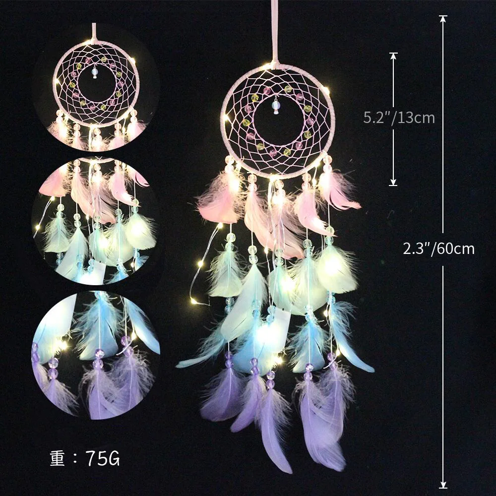

Creative Dream Catcher Aerial Night Light Pendant Christmas Girlfriend Gift Decoration Pendant Dream Catcher Pendant