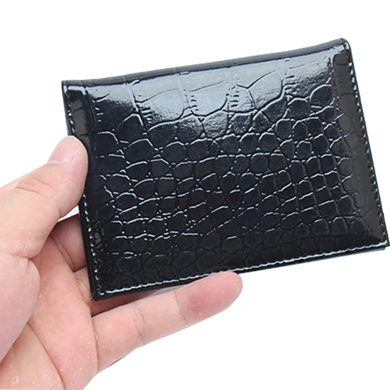 

Crocodile Pattern Leather Men Women Auto Driver License Case Wallet Clip Document ID Credit Bag Card Holder Cover Coin Purse