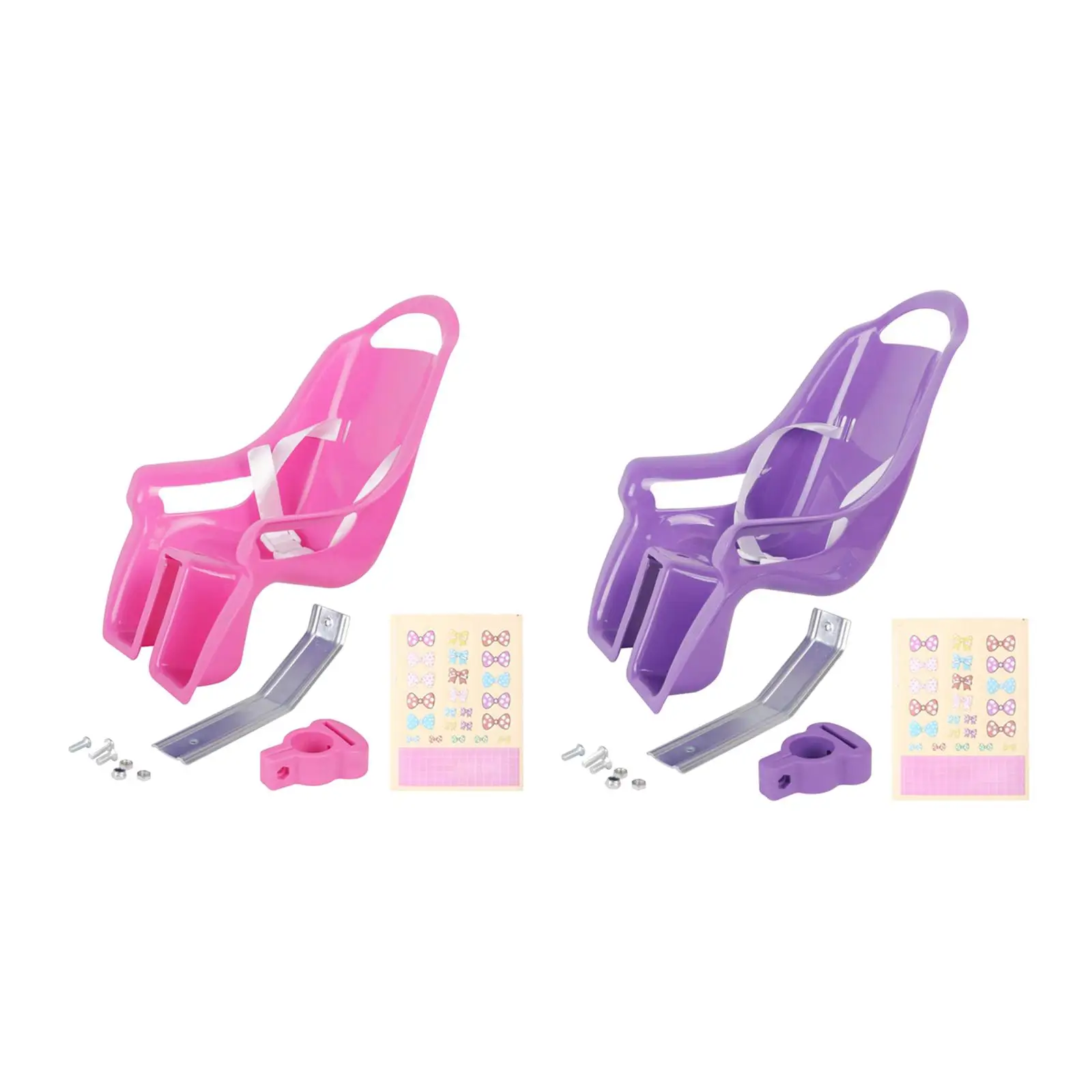 

Kids Bike Doll ' Bike Accessories with Sticker Dolls Chair Seat for Girls Kids