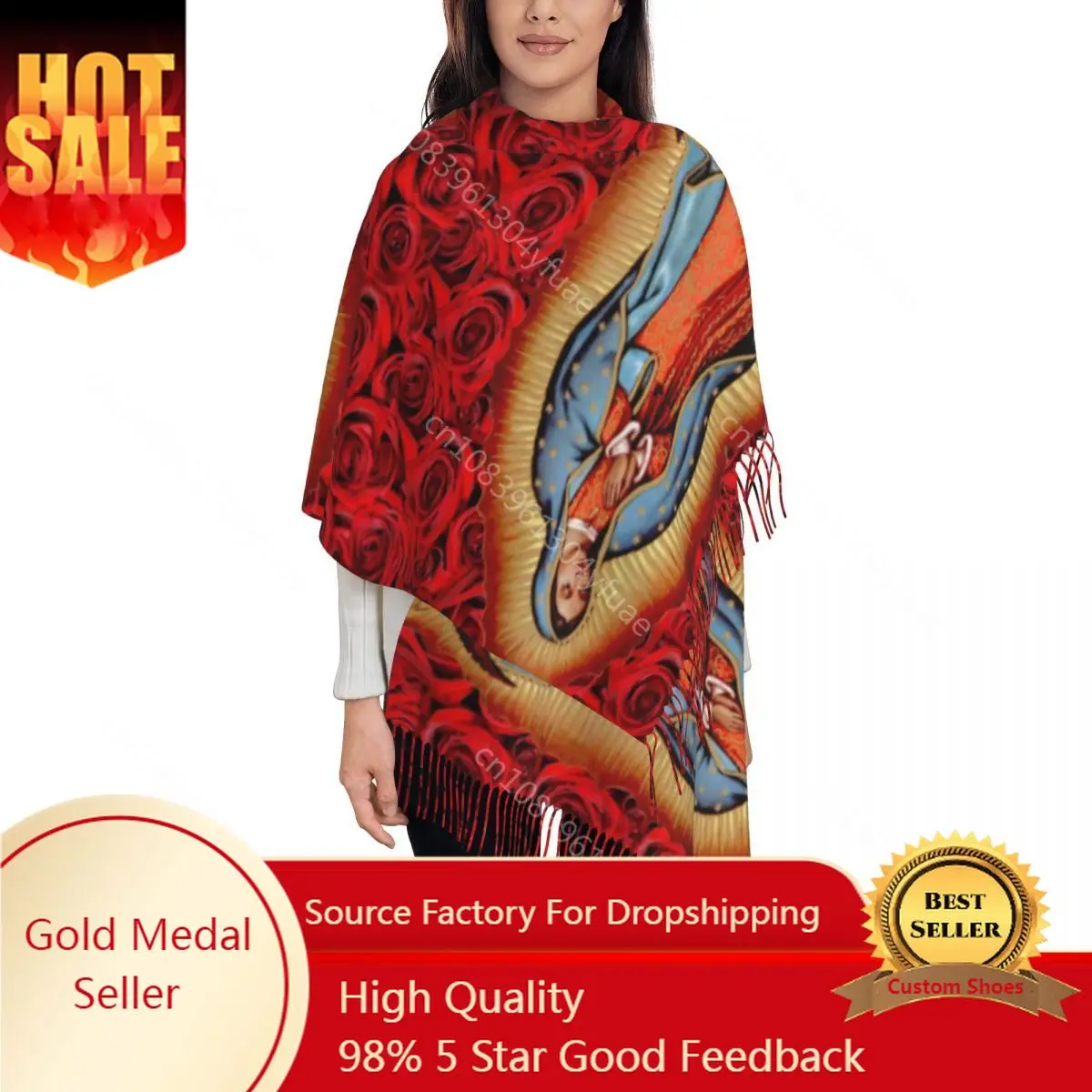 Женский шарф с кисточками длинные мягкие двусторонние шарфы из пашмины в стиле