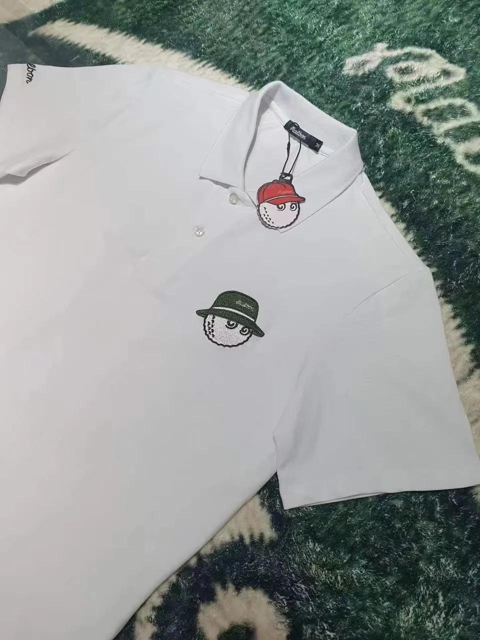 Мужская футболка с коротким рукавом отложным воротником |