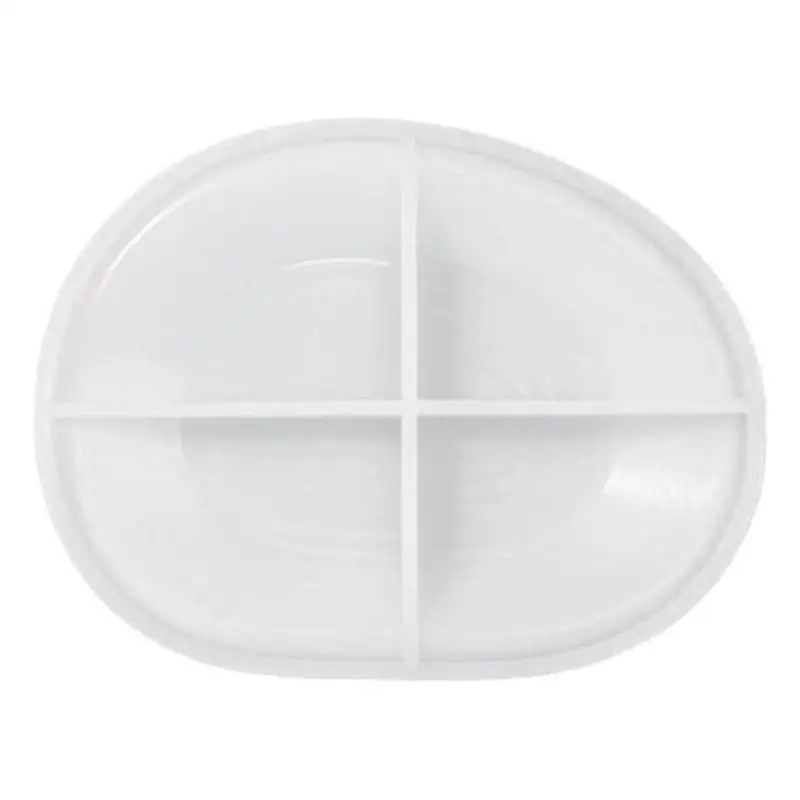 

Plate Resin Mold DIY Creative Irregular Plate Making Molds Reusable DIY Craft Candle Tray Mould Round Plate Molds For Home Decor