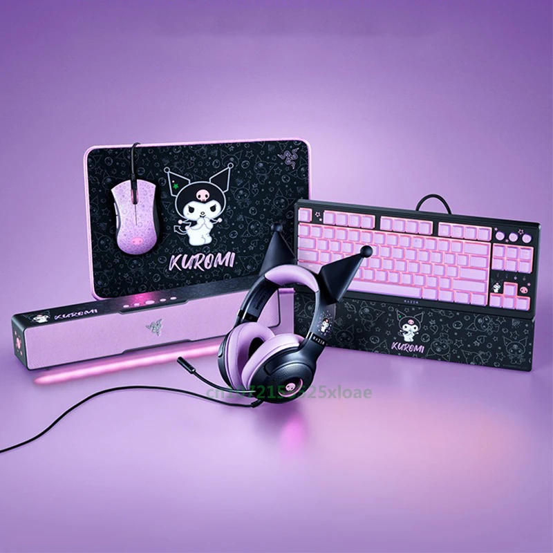 Игровая клавиатура Razer Sanrio Kuromi Edition Ornata V3 бесключевая низкопрофильная RGB