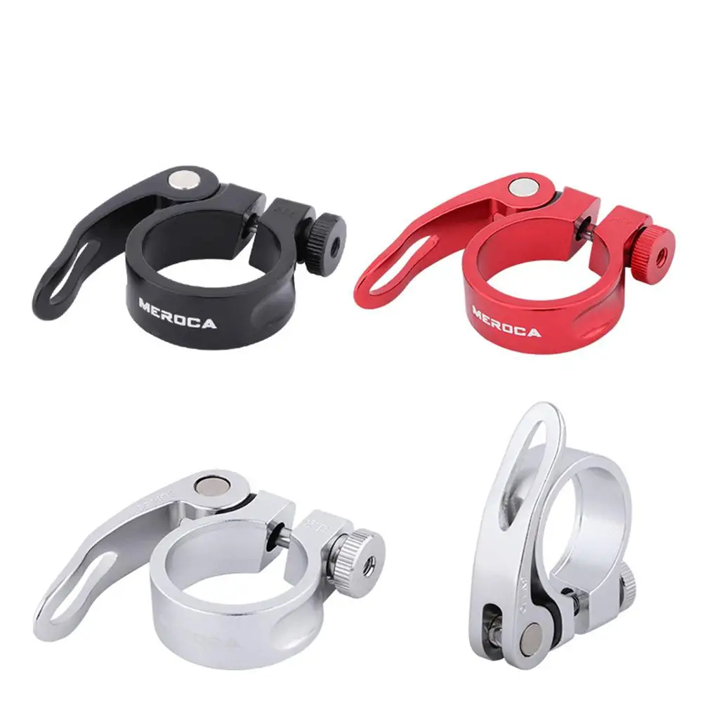 

Bicycle Quick Release Seat Post Clamp Aluminum Alloy Saddle Tube Locking Clamp Road Bike Post Clamp