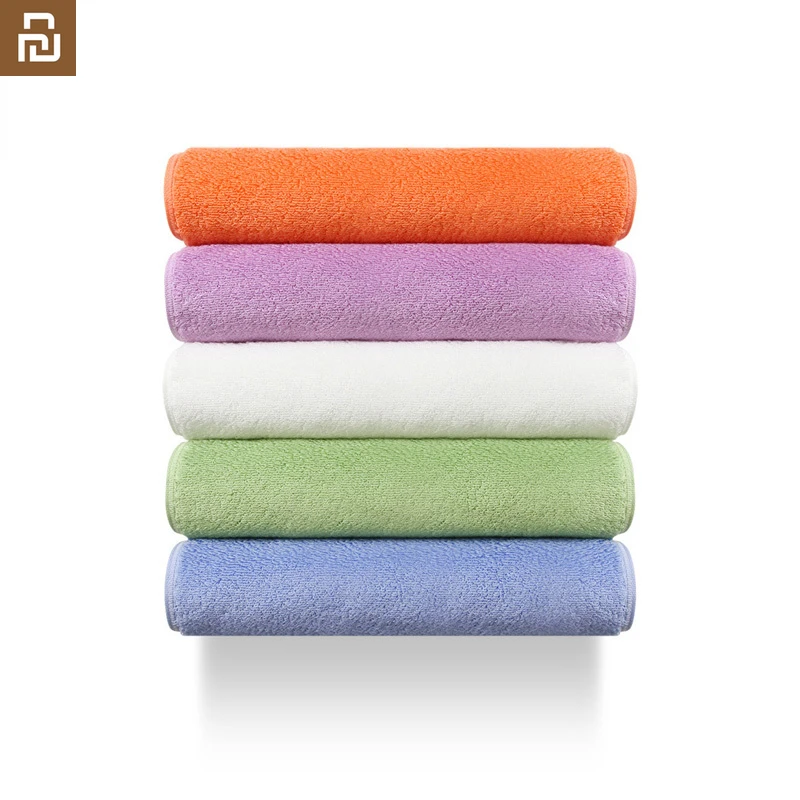

Original Xiaomi ZSH Polyegiene Antibacterical Towel Young Series 100% Cotton 5 Colors Highly Absorbent Bath Face Hand Towel
