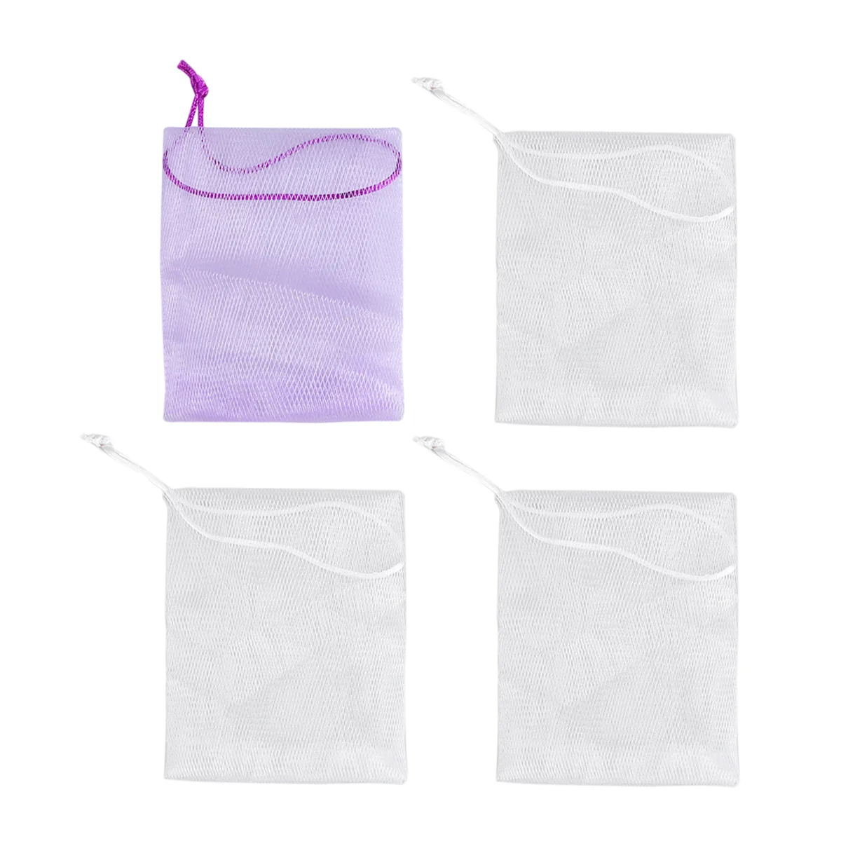 

Soapnet Mesh Pouch Exfoliating Holderbubble Bar Saver Drawstring Washcloth Saversstorage Sack Body Scrubber Shower