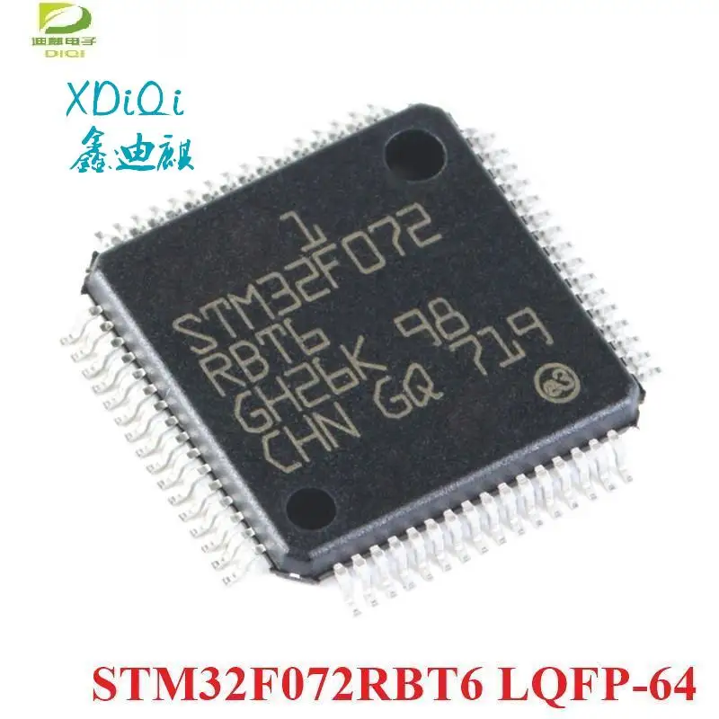 

STM32F072RBT6 LQFP-64 STM32 F072RBT6 STM32F072 Cortex-M0 32-bit Microcontroller MCU Chip IC Controller New Original