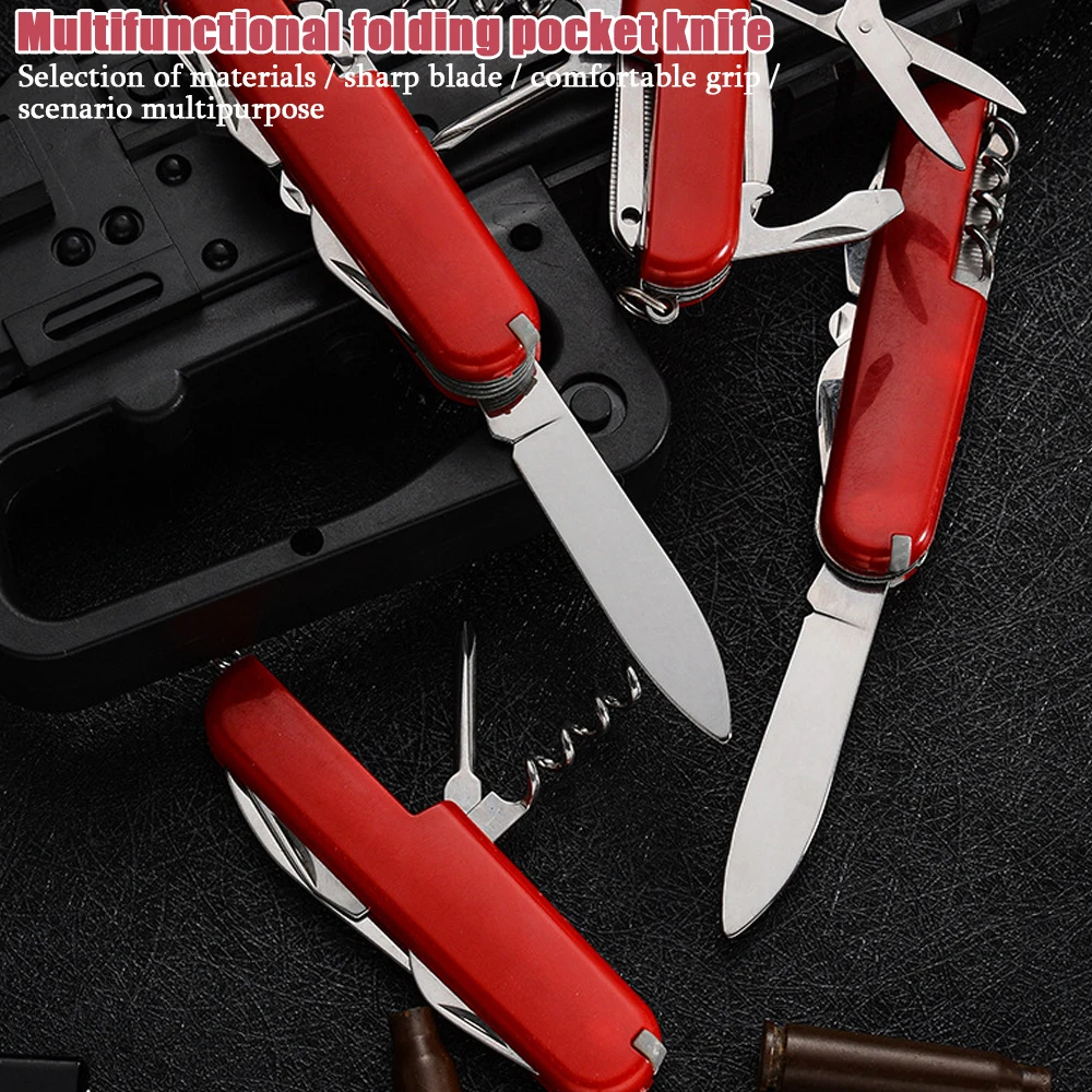 

Pocket Knife Stainless Camping Emergency Combination Army Set Multifunctional Kit Knife Outdoor Steel Portable Tools Folding