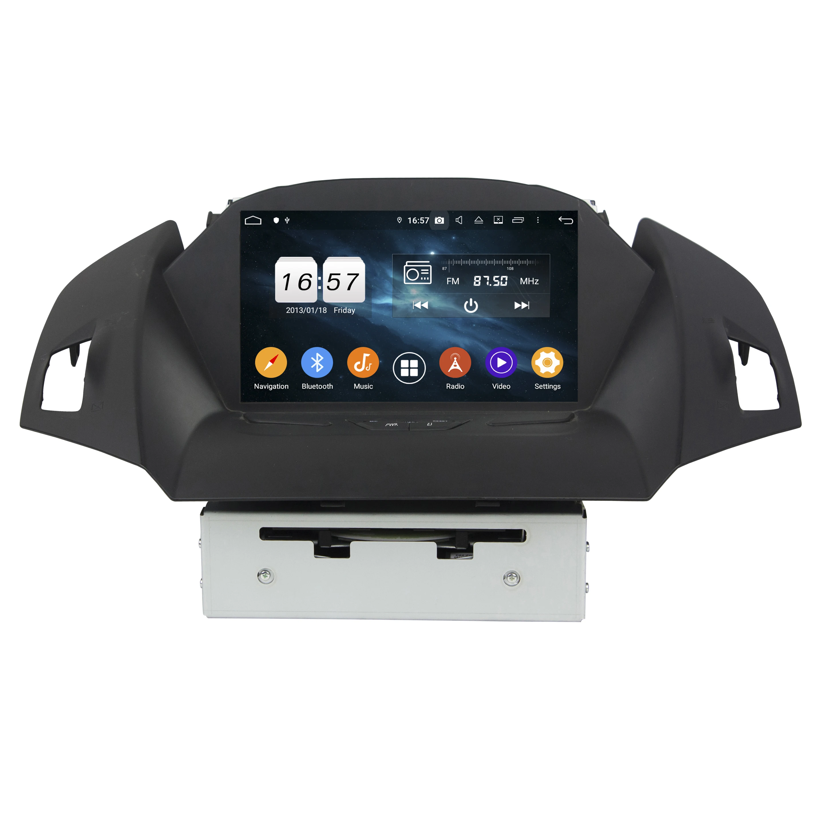 

Автомобильная магнитола, 8 дюймов, Android 9,0, 8 ядер, для Ford KUGA 2013-2018, DVD-плеер, 4 + 32 ГБ, мультимедийный плеер DSP 4 + 64 ГБ, 1024*600, PX5