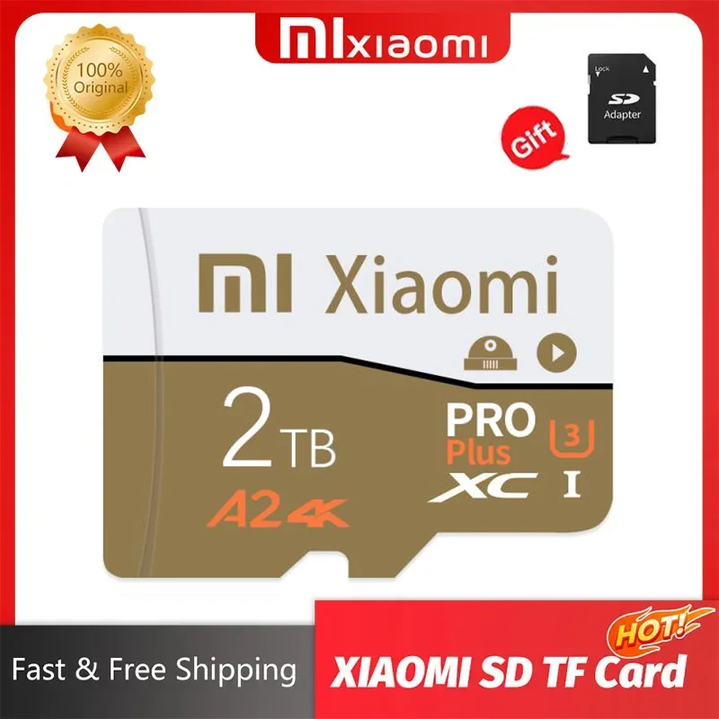 

Карта памяти Xiaom Micro TF SD класса 10 U3 1 ТБ 512 ГБ 256 ГБ 128 Гб 64 ГБ Micro TF SD флэш-карта 64 128 Гб MicroSD для камеры телефона