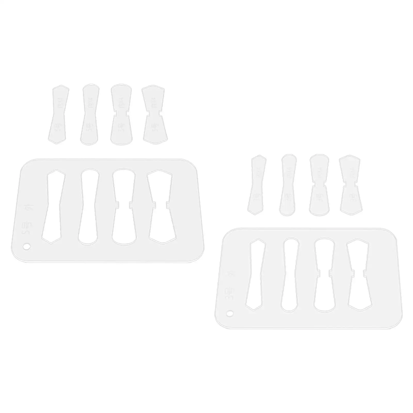 

DIY Leather Acrylic Template Set Keychain Stencil Kit Craft for Quilting Purse Tools