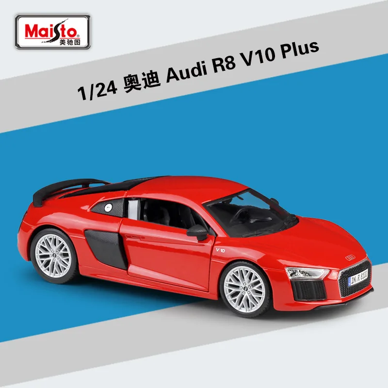 

Maisto 1:24 Audi R8 V10 Plus Sports Car Static Die Cast Vehicles Collectible Model Car Toys B63