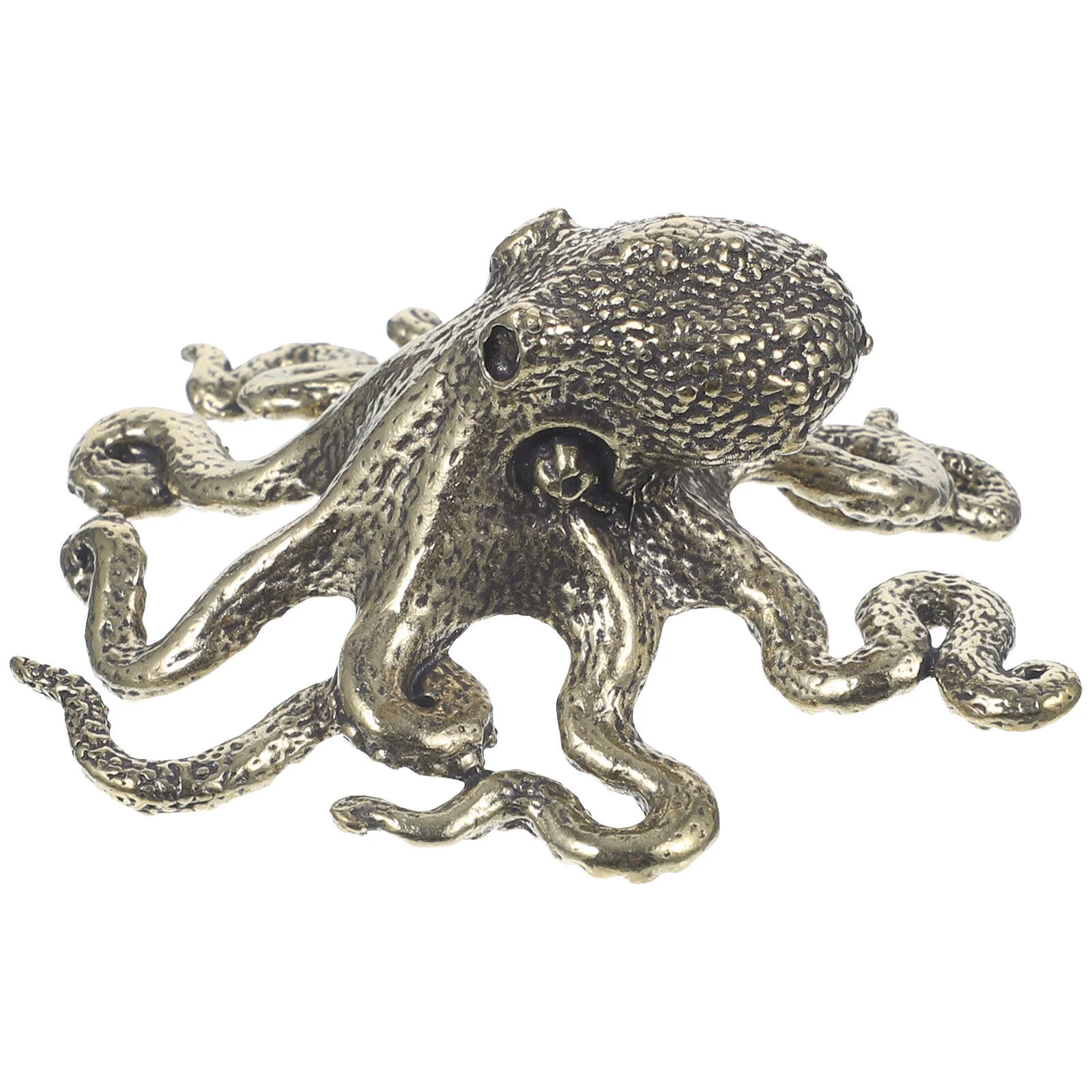 

Ornaments Brass Octopus Ocean Decorations Animal Craft Tabletop Miniatures Shape