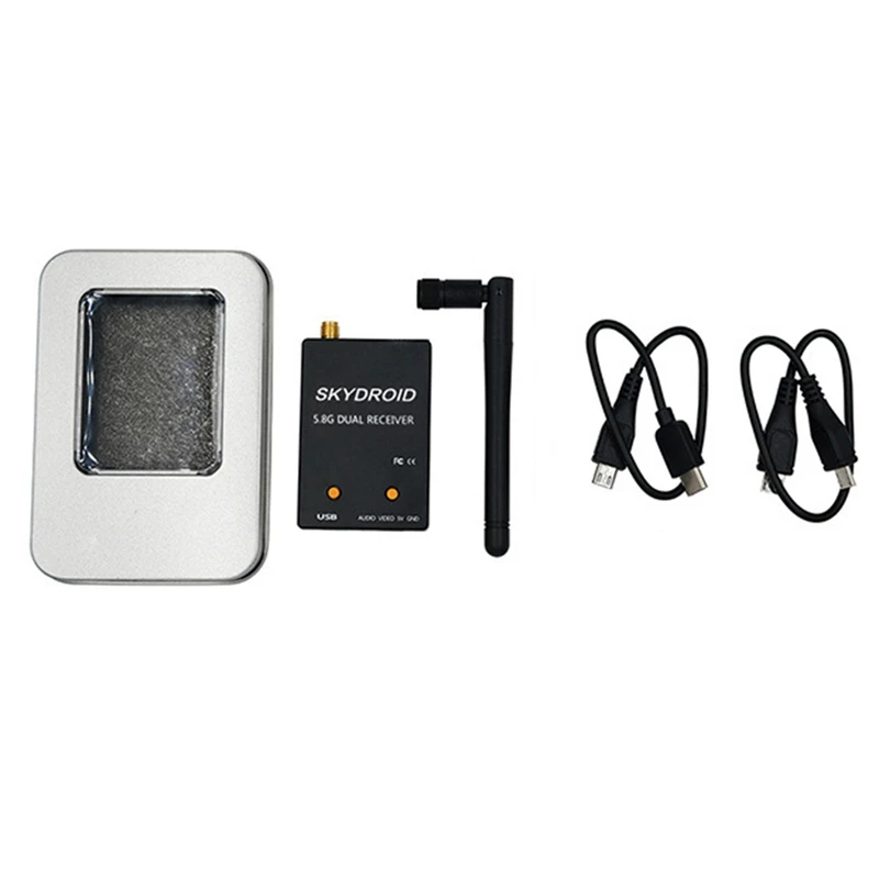 

Skydroid UVC Single Control Mini FPV Receiver OTG 5.8G 150CH Channel Video Transmission Downlink Audio For Android Phone