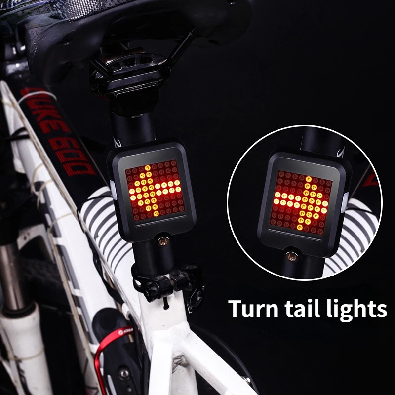 

Задний фонарь для велосипеда, стоп-сигнал, зарядка через USB, аксессуары для горного велосипеда, светодиодный фонарь для ночной езды, предупр...