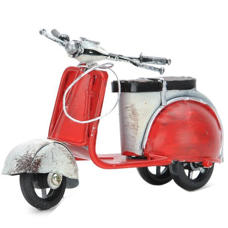 

Ретро Мини-педаль для продуктов, модель мотоцикла, металлическая железная пластина, модель электрического автомобиля, украшение для гостин...