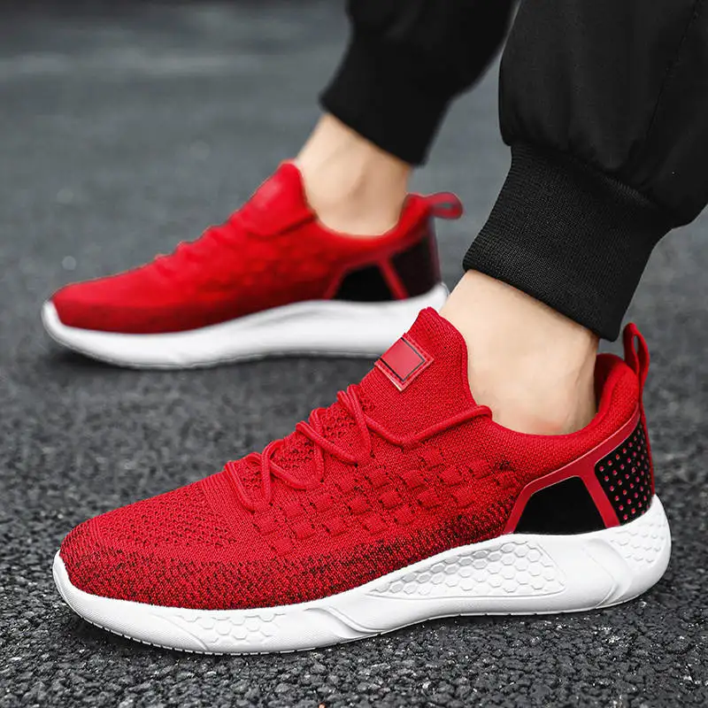 

2022 Brands Man High Sneaker Cycling Sports Shoes Sneackers 2022 Deckshoes For Men Fur Man Espadrille Wide-Footed Tennis Red