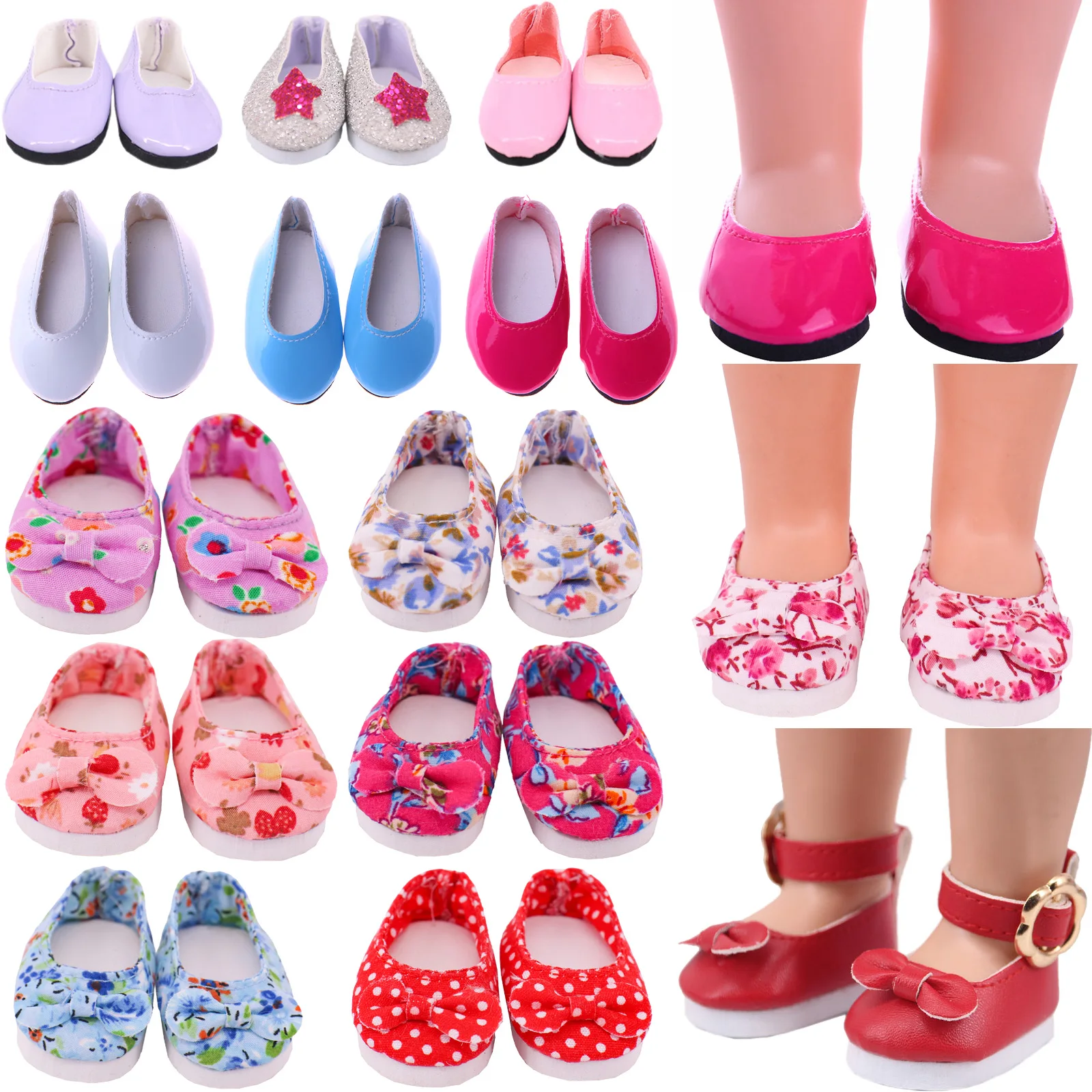 

Кукольная обувь без шнуровки, подходит для 14 дюймовых Wellie Wisher 32-34 см, Paola Reina, кукольная одежда, аксессуары, кожаный материал 20 см, куклы Kpop