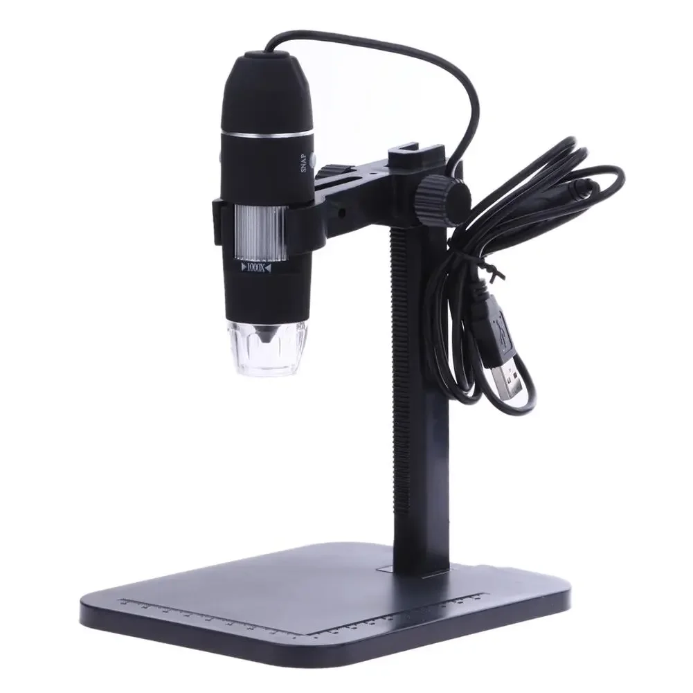

USB Digital Microscope 1000X 800X 8 LED 2MP Electronic Microscope Endoscope Zoom Camera Magnifier+ Lift Stand