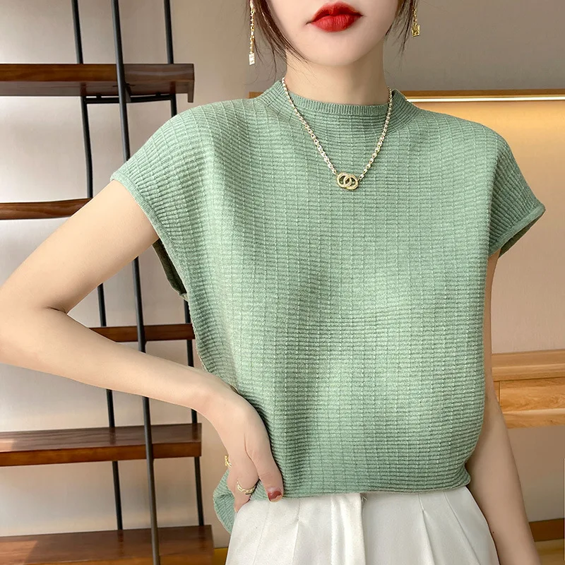 

Len Buck 2022 Summer New Ladies Luxury Knit Polo T Shirt Fashion Short Sleeve Women T Shirt Top 여성용 티셔츠 женская футболка Tシャツ