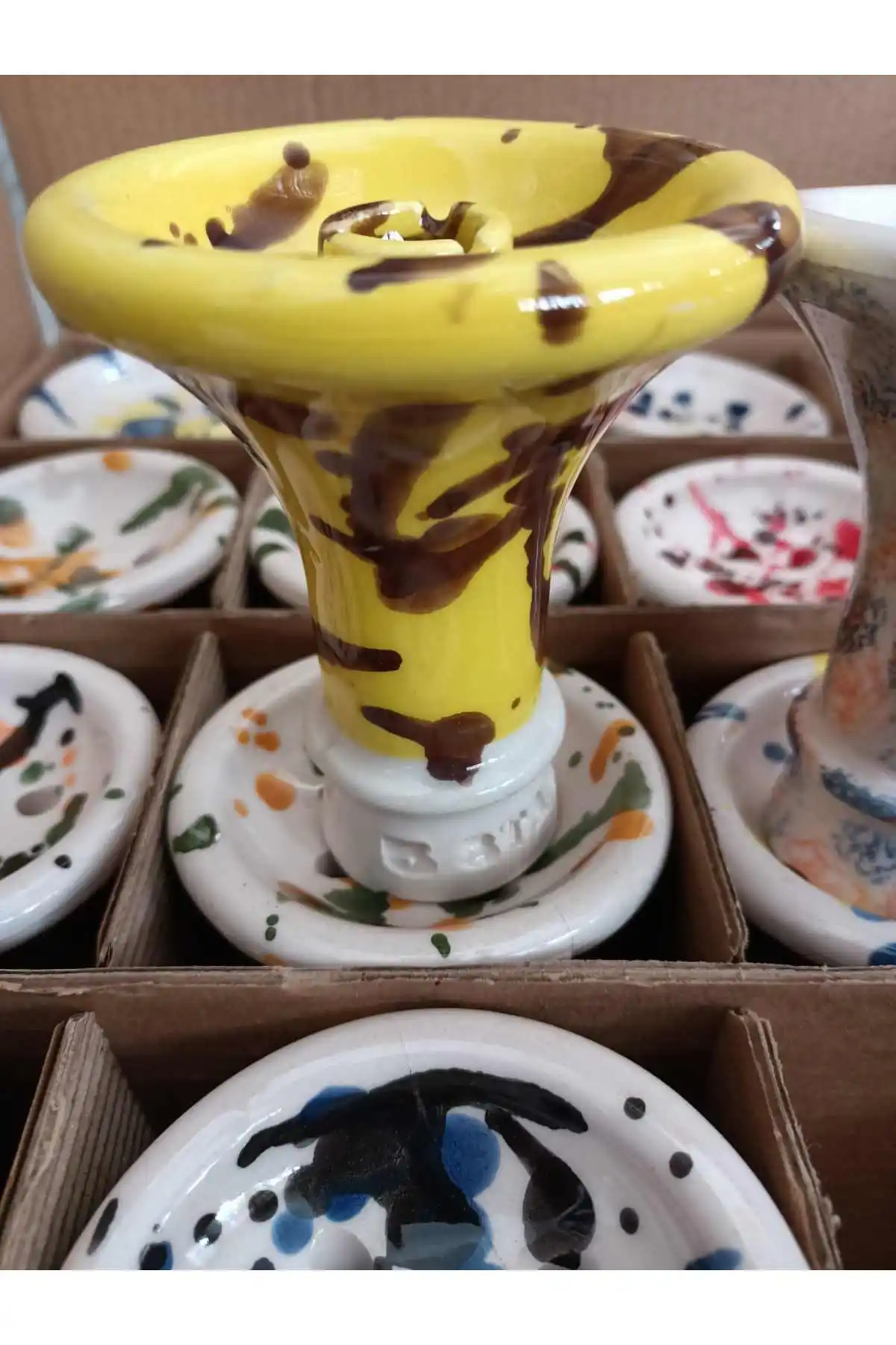 

FEMALE PORCELAIN GLAZE COATED HOOKAH LÜLESİ
