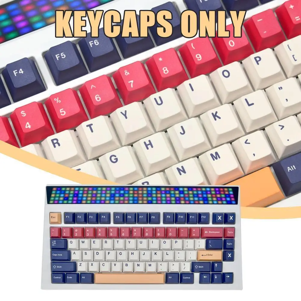 

129 клавиш Double Shot для Клон GMK составляют Keycap SA Profile 6.25U Spacebar ISO Enter 1.25U Shift для игры механический ключ V7H1