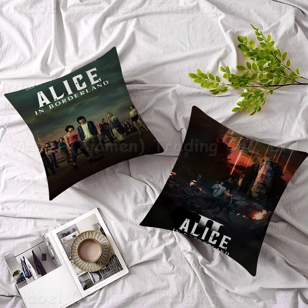 Персонализированная подушка Алиса в пограничье пылезащитный чехол для спальни