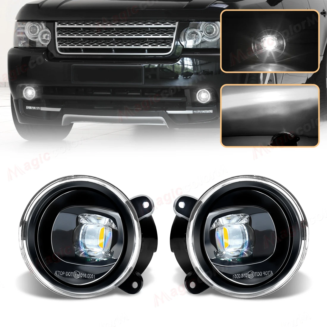 Светодиодные противотуманные фары для Land Rover Discovery 2 3 Range Rover Sport L322 H11 3000K Передний бампер дальнего света XBJ000080 XBJ000090