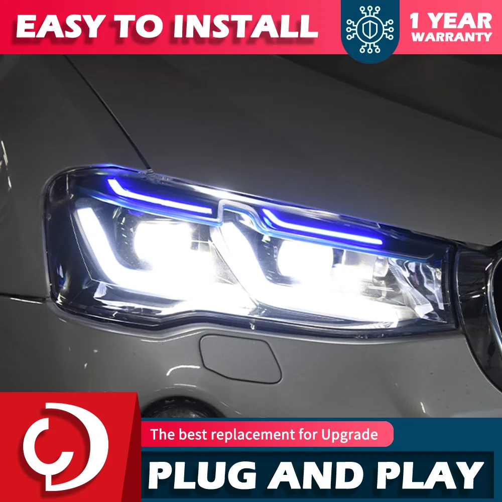 

AKD Car Styling Head Lamp for X3 F25 X4 F26 2010-2013 LED Headlight Projector Lens DRL Head Lamp Car Light Assembly