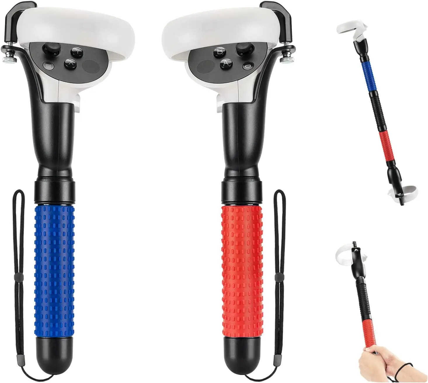 

Игровые ручки виртуальной реальности, удлинительные ручки для Beat Saber Accessories, приспособление VR Golf Club для контроллера Quest 2 или Rift S