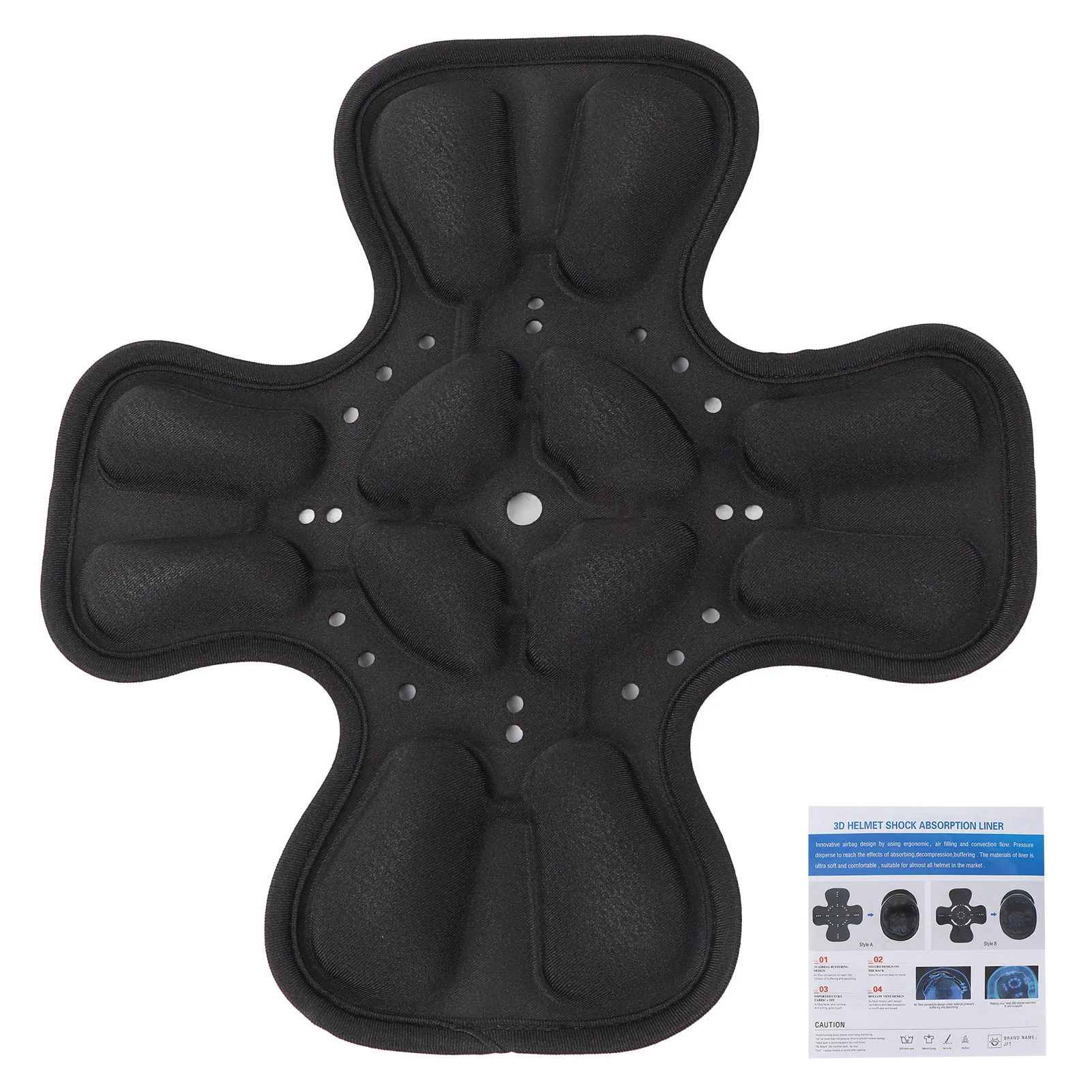 

Universal Helmet Padding Set 360° Head Protection 3D Air Pocket Shock Absorption