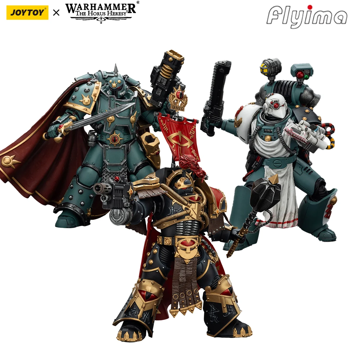 Фото [Предзаказ] JOYTOY Warhammer 40K 1/18 Фигурка Темные ангелы Deathwing Knight/Blood Angels Модель Sanguinor/Lemartes NPCS №5