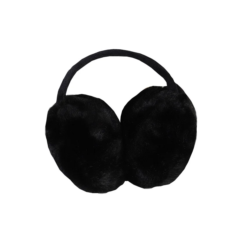 Cute Plush Black Bat Wing Warm Earmuffs Gothic Women's Lolita Dark Girl Warmer Muff Ear Cover Lovely Fold Accessories Headband images - 6