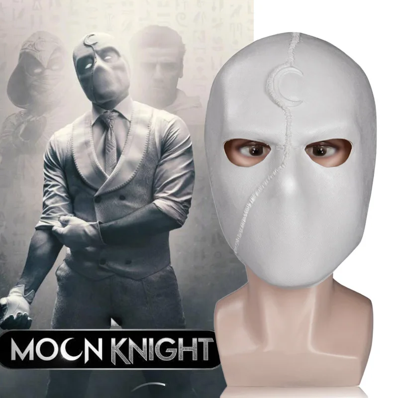 

Фильмы Moon Knight латексная маска для косплея костюм супергероя Марка спектра реквизит для Хэллоуина вечеринки выпускного вечера