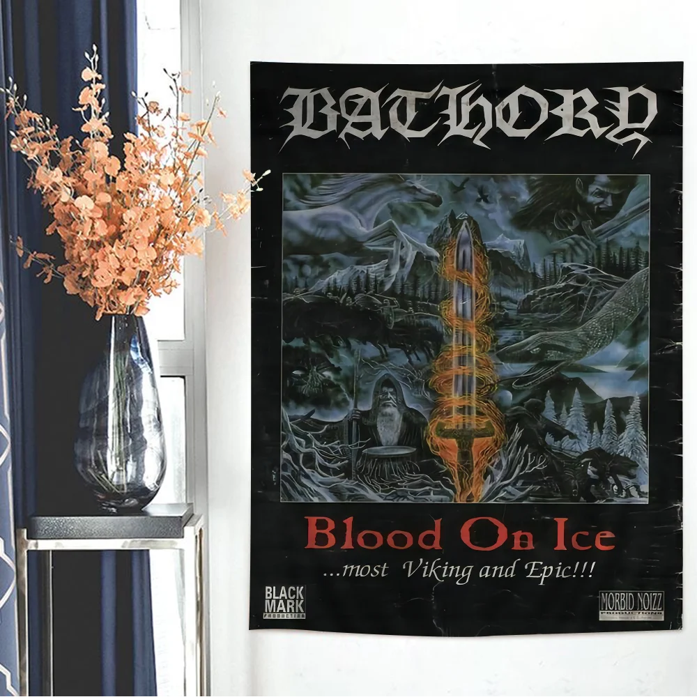 Bathory Quorthon Ретро хэви-метал музыкальная группа певица аниме гобелен искусство