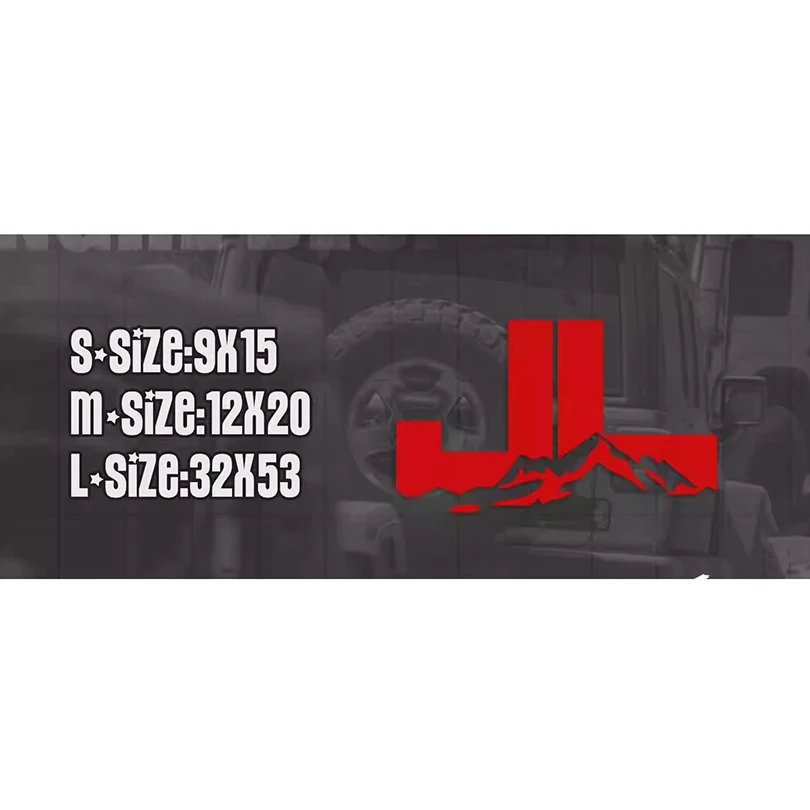 Виниловая наклейка на боковое окно Jeep Wrangler JL JK 2007-2020