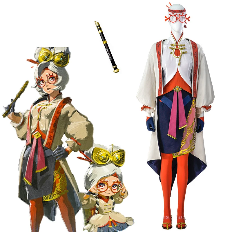 

Zelda Purah Game Cosplay Pulya Costume Coat Skirt Set Outfit Anime Props Uniform Clothing Halloween Carnival Suit Woman Girl