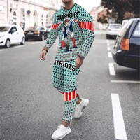 two piece jersey mens tracksuit outfits set oversized sweatershirt suit casual streetwear high quality oversized sportswear