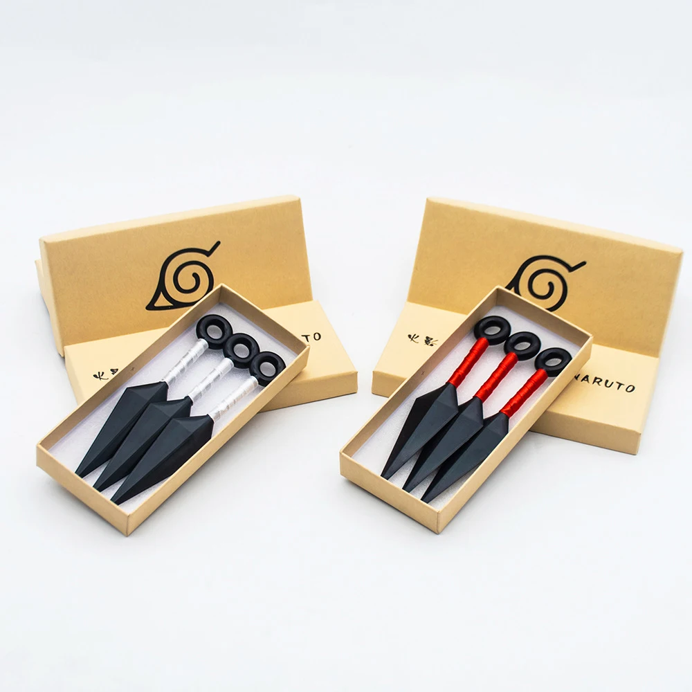 3 шт. пластиковый метательный нож Kunai Akatsuki Minato Sasuke Kakashi оружие взрослый ниндзя