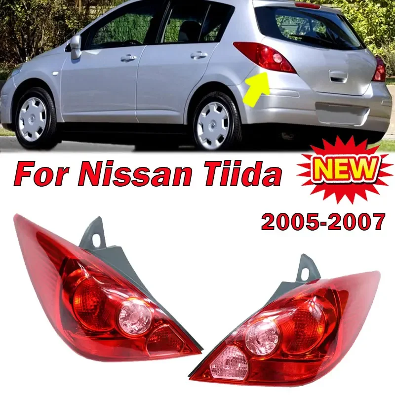 Для Nissan Tiida 2005 2006 2007 хэтчбек Автомобильный задний фонарь тормоз противотуманная