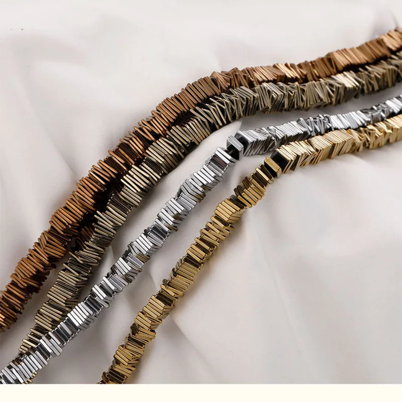 Ожерелье из гематита и бусин для изготовления браслетов женские модные серьги