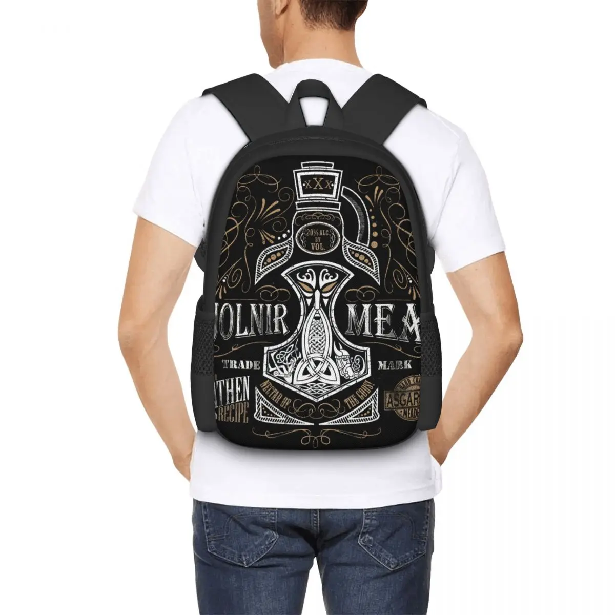 Mjolnir Mead Backpack for Girls Boys Travel RucksackBackpacks for Teenage school bag